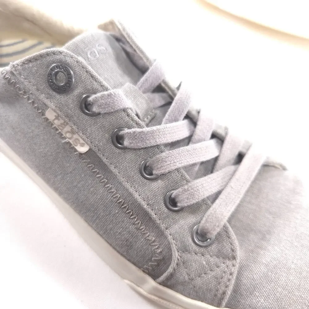 Taos Plim Soul Casual Lace Up Sneaker Shoe Womens Size 9.5 PLS-13644 Gray